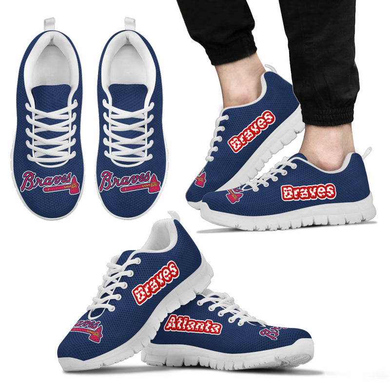 Magnificent Atlanta Braves Amazing Logo Sneakers
