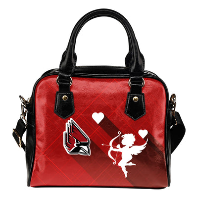 Superior Cupid Love Delightful Ball State Cardinals Shoulder Handbags