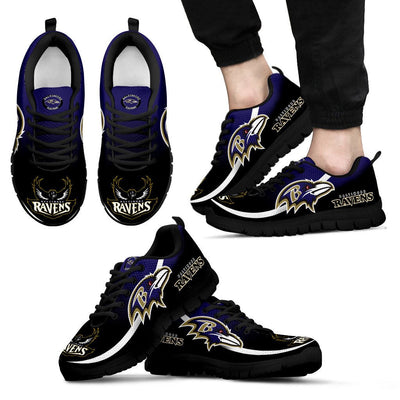 Shop Mystery Straight Line Up Baltimore Ravens Sneakers