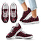 Marvelous Striped Stunning Logo Ball State Cardinals Sneakers