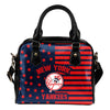 Unique Twinkle Star With Line New York Yankees Shoulder Handbags