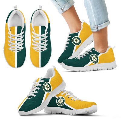 Dynamic Aparted Colours Beautiful Logo Oakland Athletics Sneakers