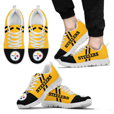 Line Stripe Logo Bottom Pittsburgh Steelers Sneakers