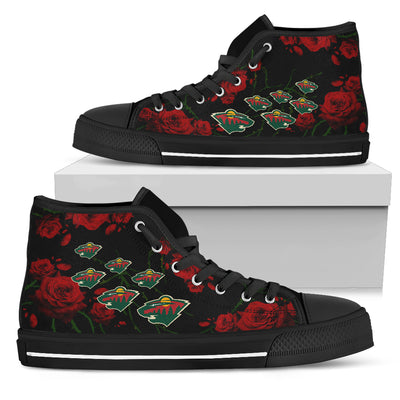 Lovely Rose Thorn Incredible Minnesota Wild High Top Shoes