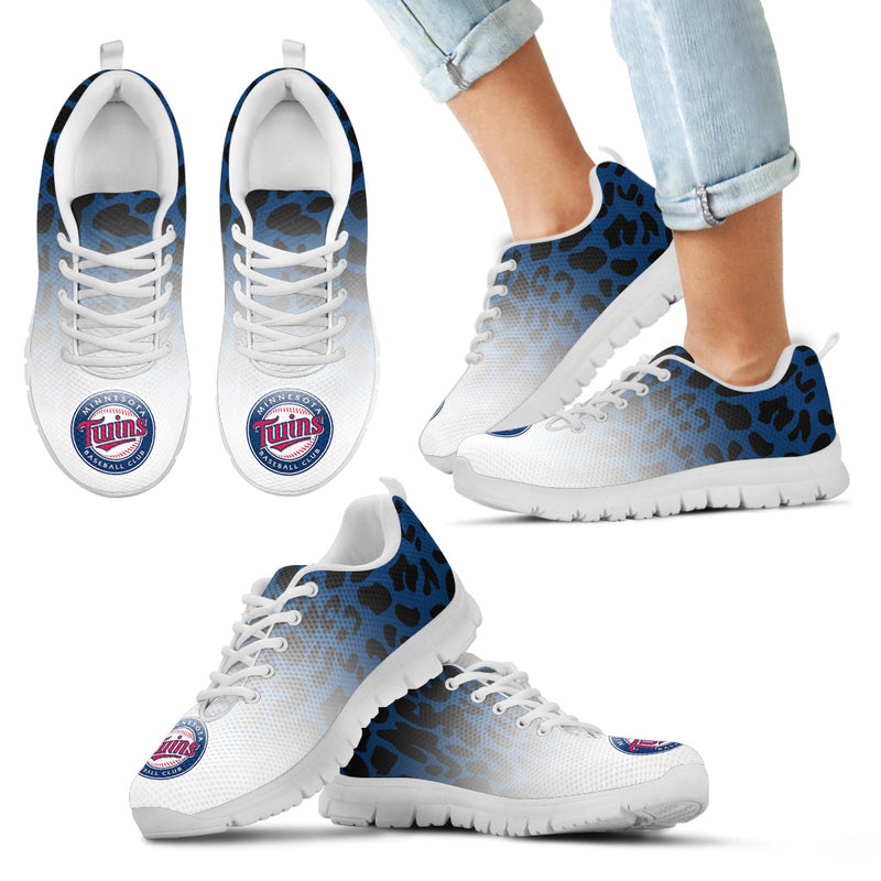 Leopard Pattern Awesome Minnesota Twins Sneakers