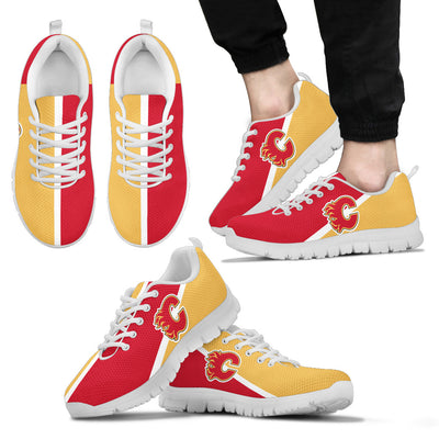 Dynamic Aparted Colours Beautiful Logo Calgary Flames Sneakers