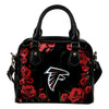 Valentine Rose With Thorns Atlanta Falcons Shoulder Handbags