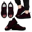 Marvelous Striped Stunning Logo Central Michigan Chippewas Sneakers