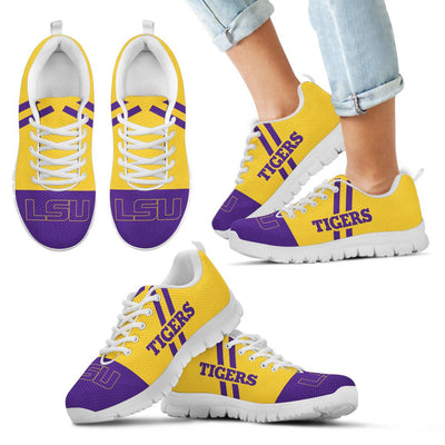 Line Stripe Logo Bottom LSU Tigers Sneakers