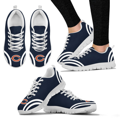 Lovely Curves Stunning Logo Icon Chicago Bears Sneakers
