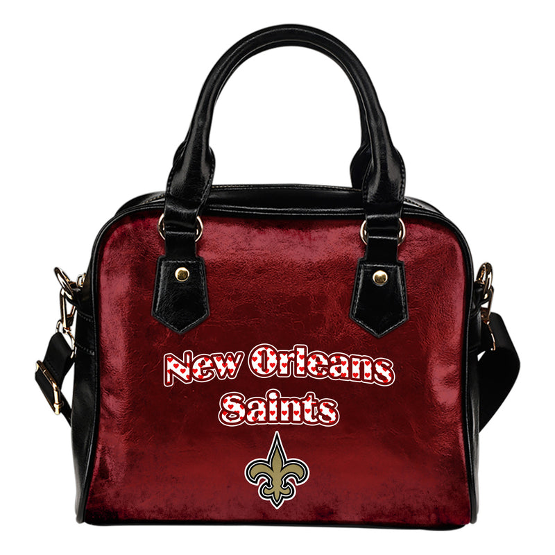 Love Icon Mix New Orleans Saints Logo Meaningful Shoulder Handbags