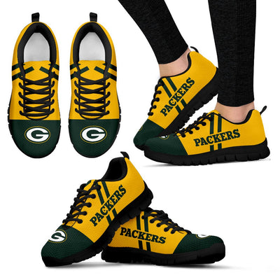 Line Stripe Logo Bottom Green Bay Packers Sneakers