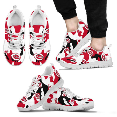 Cincinnati Reds Cotton Camouflage Fabric Military Solider Style Sneakers