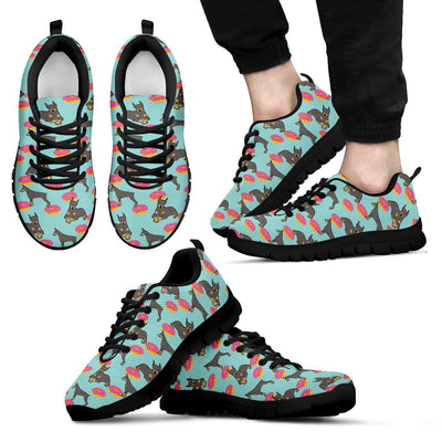 Retro Donuts Pattern Doberman Sneakers