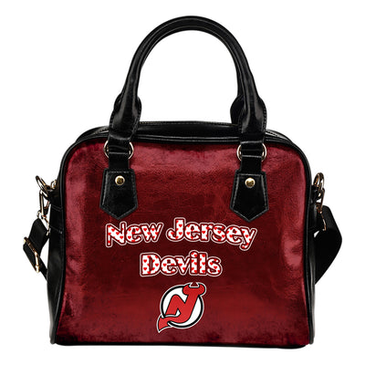Love Icon Mix New Jersey Devils Logo Meaningful Shoulder Handbags