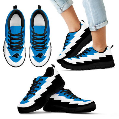 Jagged Saws Creative Draw Carolina Panthers Sneakers