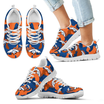 Denver Broncos Cotton Camouflage Fabric Military Solider Style Sneakers