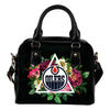 Floral Rose Valentine Logo Edmonton Oilers Shoulder Handbags