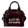 My Perfectly Love Valentine Fashion San Francisco 49ers Shoulder Handbags