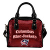 Love Icon Mix Columbus Blue Jackets Logo Meaningful Shoulder Handbags