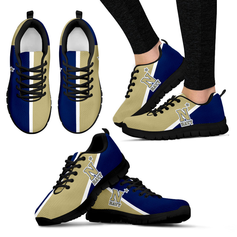 Dynamic Aparted Colours Beautiful Logo Navy Midshipmen Sneakers