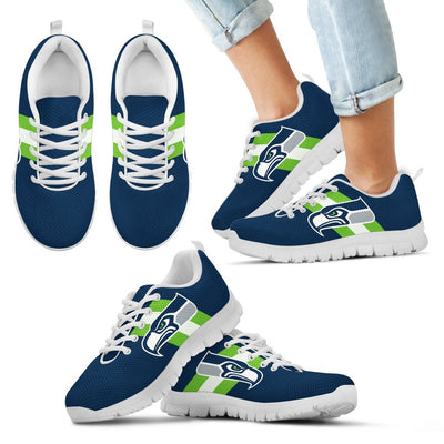 Three Colors Vertical Seattle Seahawks Sneakers