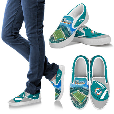 Proud Of Stadium Miami Dolphins Slip-on Shoes