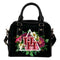 Floral Rose Valentine Logo Houston Cougars Shoulder Handbags