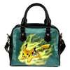 Pikachu Angry Moment Miami Dolphins Shoulder Handbags