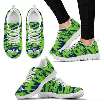 Brush Strong Cracking Comfortable Seattle Seahawks Sneakers