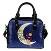 I Love My New York Yankees To The Moon And Back Shoulder Handbags - Best Funny Store