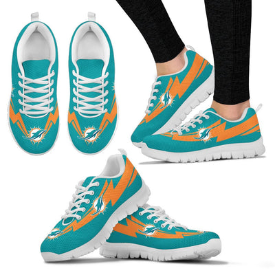 Three Amazing Good Line Charming Logo Miami Dolphins Sneakers