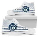 Flag Rugby Seattle Mariners High Top Shoes