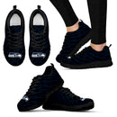 Marvelous Striped Stunning Logo Seattle Seahawks Sneakers