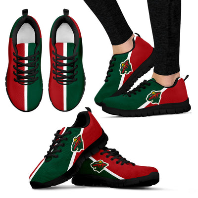 Dynamic Aparted Colours Beautiful Logo Minnesota Wild Sneakers