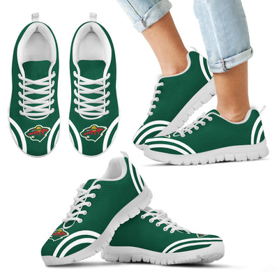 Lovely Curves Stunning Logo Icon Minnesota Wild Sneakers