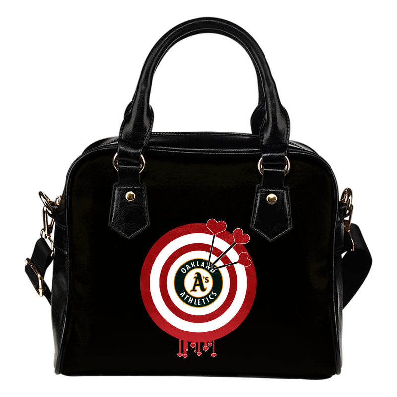 Valentine Sweet Oakland Athletics Dart Couple Love Shoulder Handbags