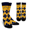 Gorgeous Los Angeles Chargers Argyle Socks