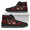 Lovely Rose Thorn Incredible San Francisco 49ers High Top Shoes