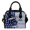 Unique Twinkle Star With Line Toronto Maple Leafs Shoulder Handbags