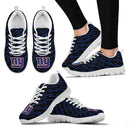 Marvelous Striped Stunning Logo New York Giants Sneakers