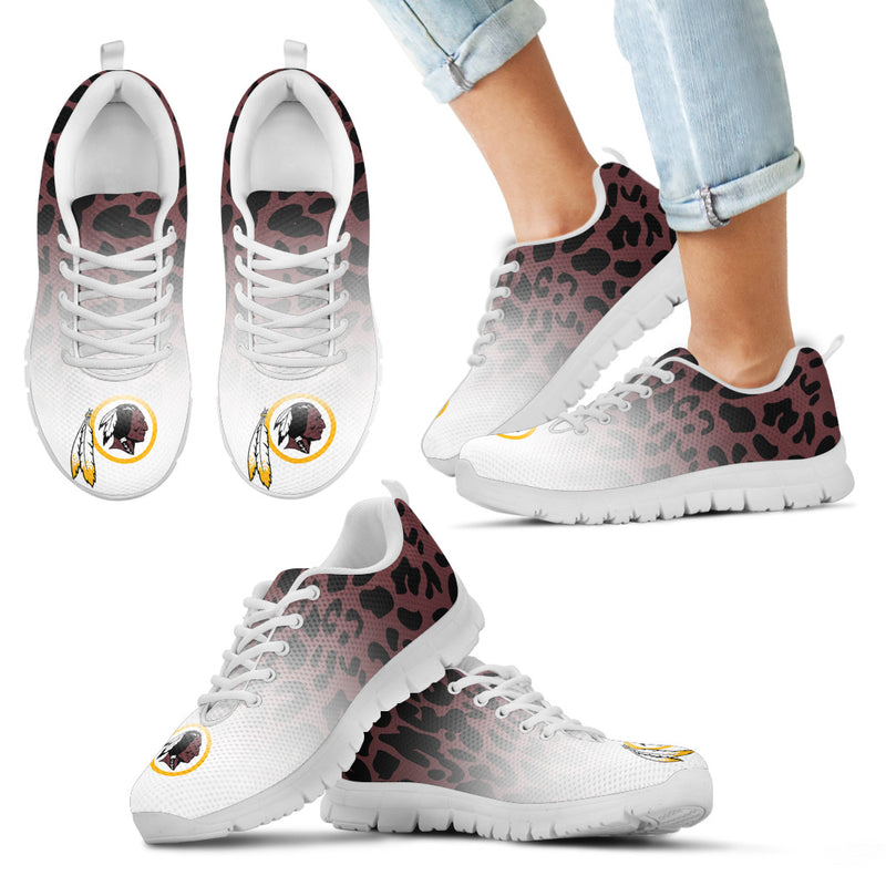 Leopard Pattern Awesome Washington Redskins Sneakers
