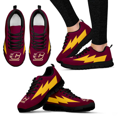 Hot Central Michigan Chippewas Sneakers Thunder Lightning Amazing