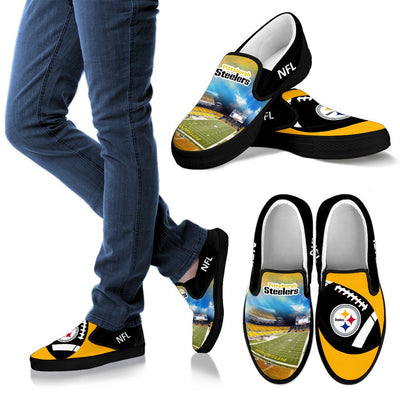 Proud Of Stadium Pittsburgh Steelers Slip-on Shoes