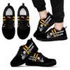 Vertical Two Line Mixed Helmet Pittsburgh Steelers Sneakers