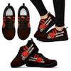 Vertical Two Line Mixed Helmet Cleveland Browns Sneakers