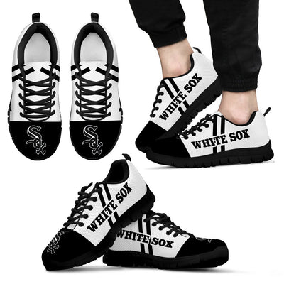 Line Stripe Logo Bottom Chicago White Sox Sneakers