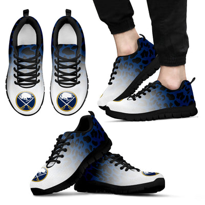 Custom Printed Buffalo Sabres Sneakers Leopard Pattern Awesome