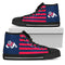 American Flag Fresno State Bulldogs High Top Shoes