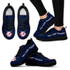 Wave Red Floating Pattern New York Yankees Sneakers